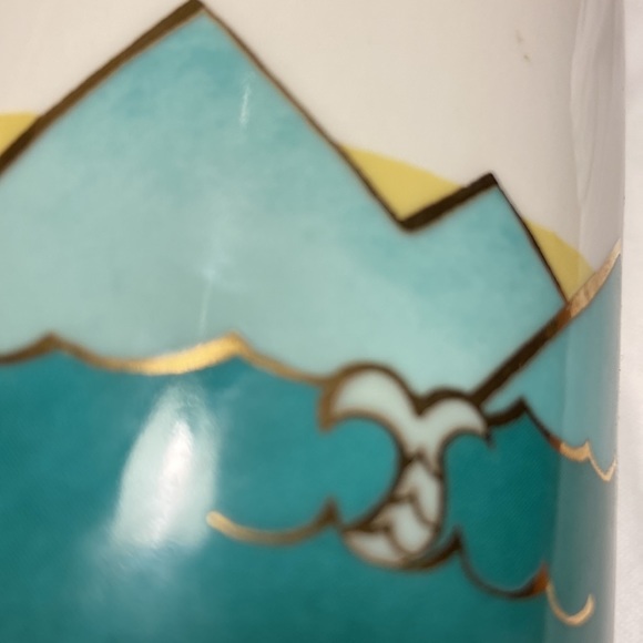 Starbucks 2014 Ceramic Tumbler Hot Air Balloon Holiday Dot Collection 12 ounce - Picture 6 of 14